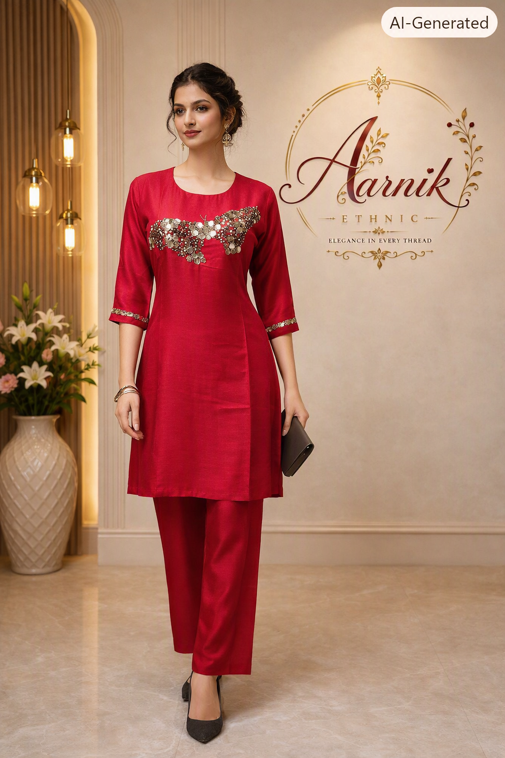 Aarnik-Ethnics-Deep-ruby-red-with-gold-accents