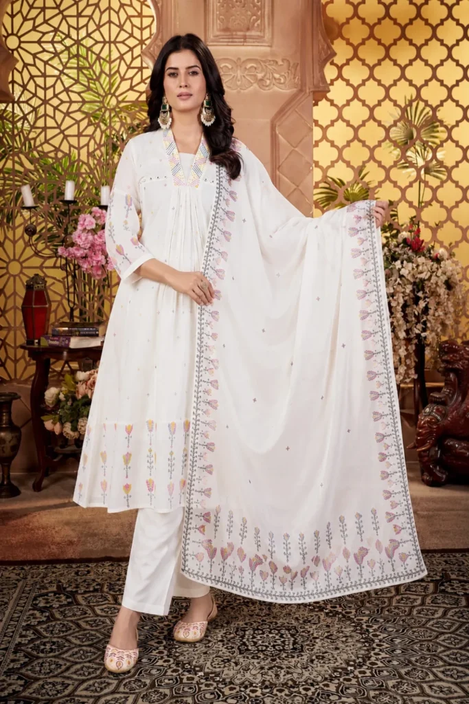 Aarnik-Ethnics-White-Pastel-Embroidered-Kurta-Set