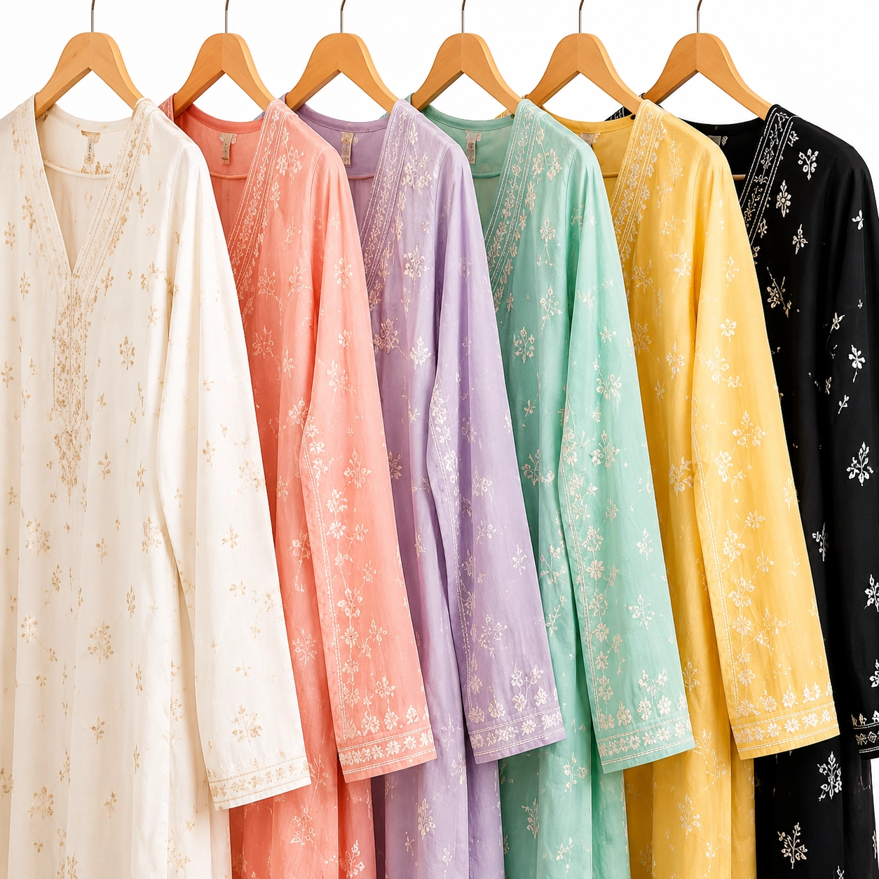 Floral printed cotton kurta in elegant colours for women