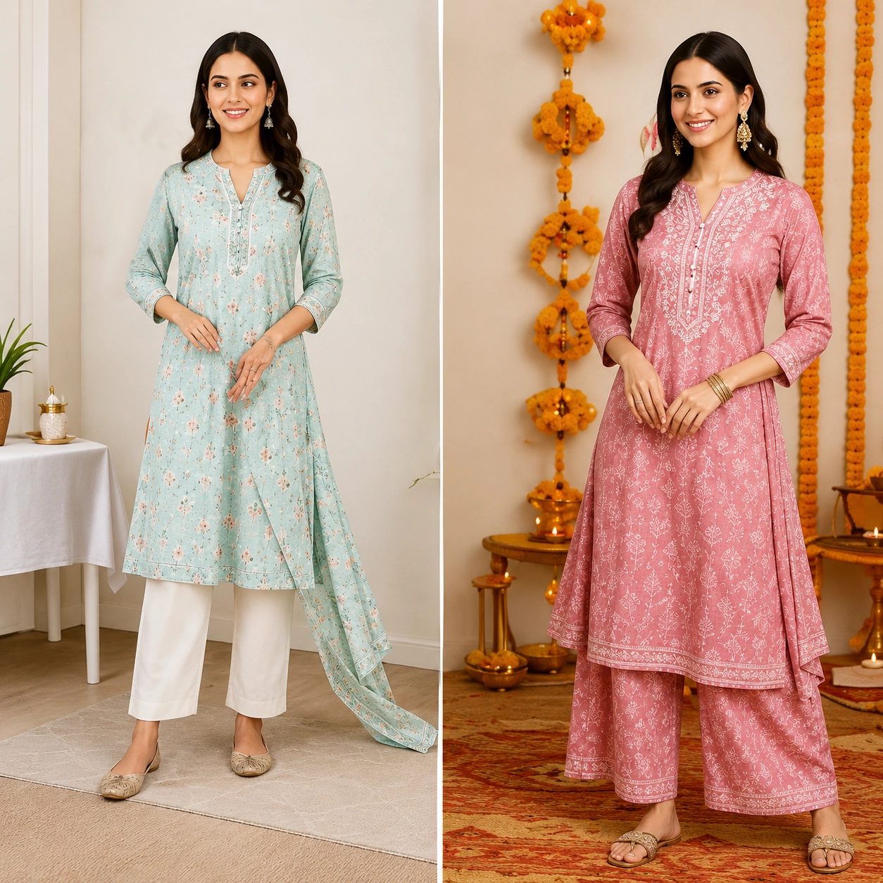 Women's cotton kurta for daily office and festive wear