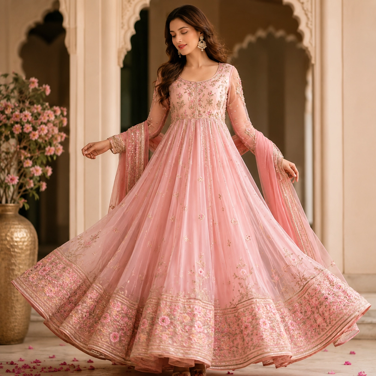 Elegant Anarkali dresses trend for women 2026