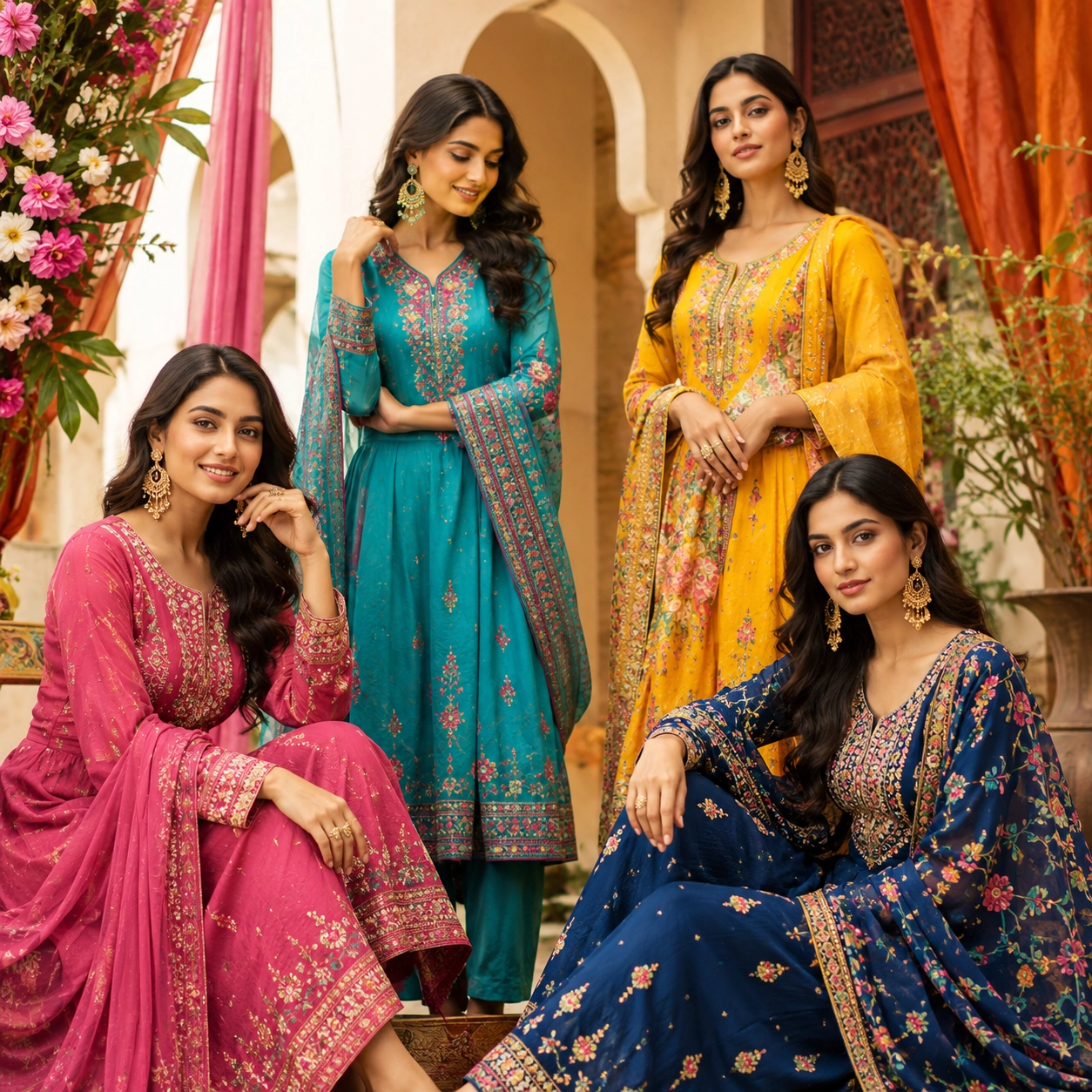 Vibrant color ethnic wear trends for women 2026