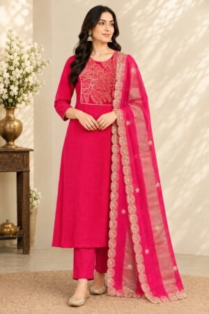 Aarnik Ethnics Gulabinoor Embroidered Suit Set